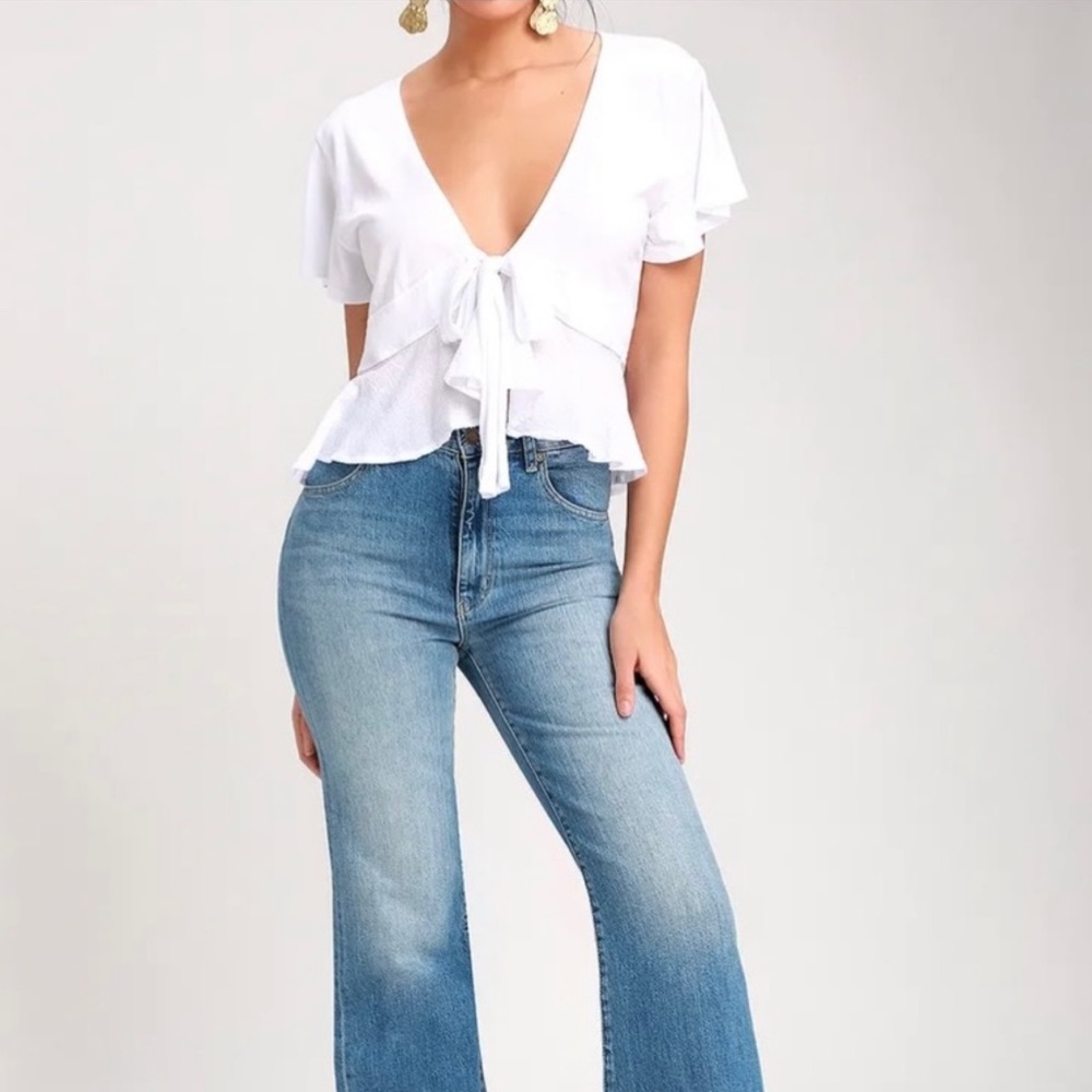 Free People Knot Me Tie Shirt